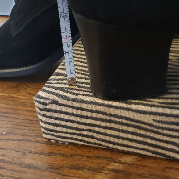 Suede Heeled Loafer - Picture 8 of 9